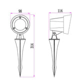 CLA Lighting Spike Lights Kolec Exterior LED Garden Spike Light Lights-For-You KOLEC1 9326191036859